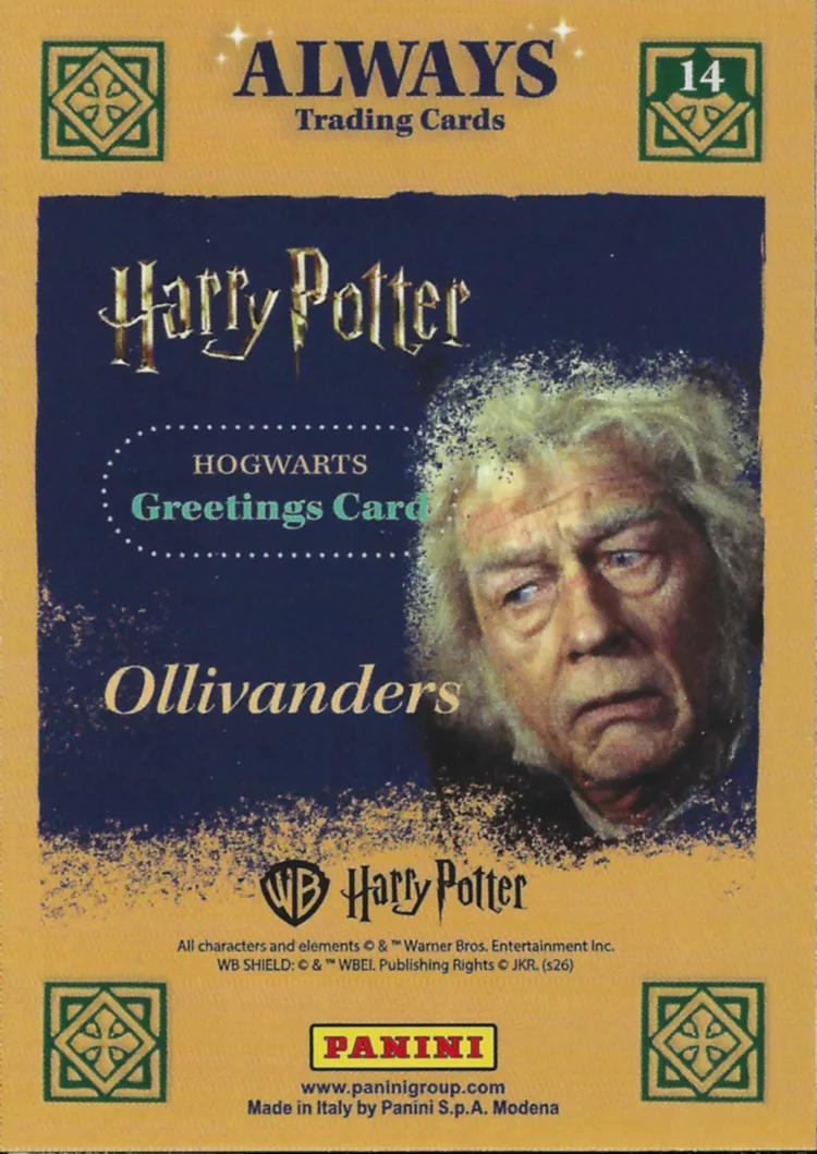 Ollivanders, back