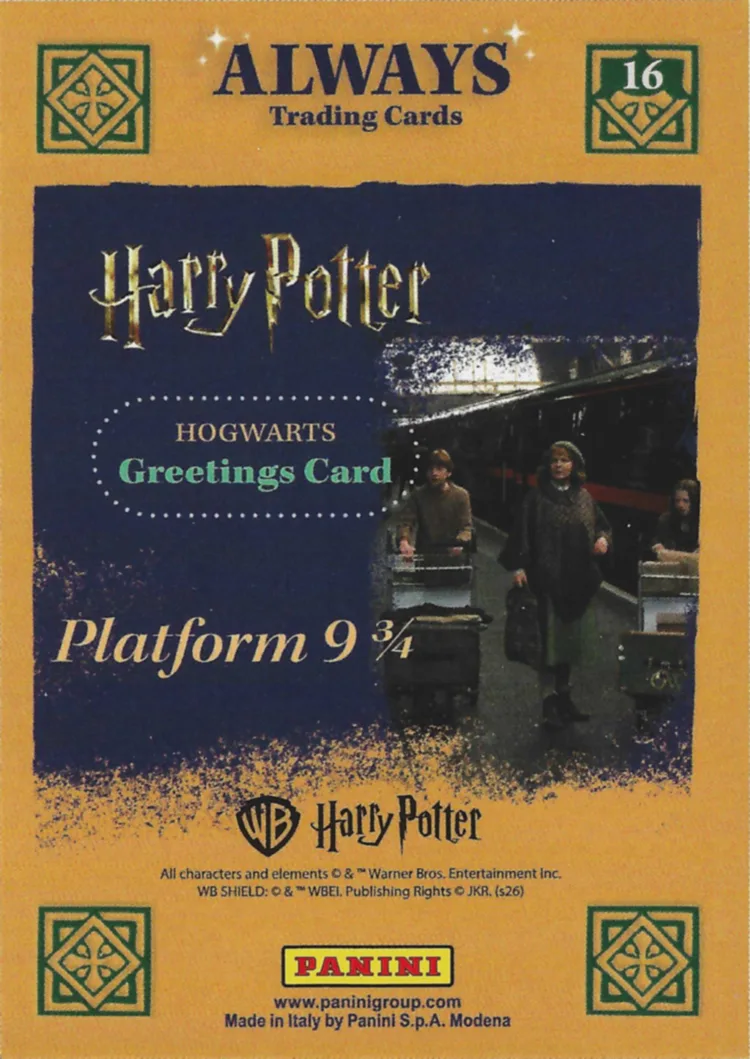 Platform 9¾, back