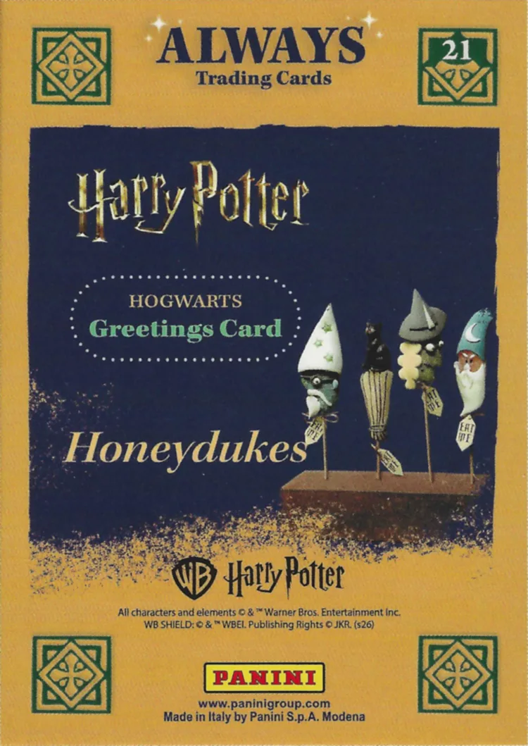 Honeydukes, back