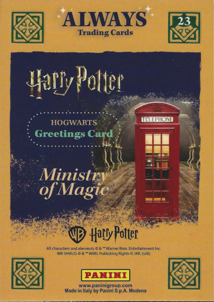 Ministry of Magic, back