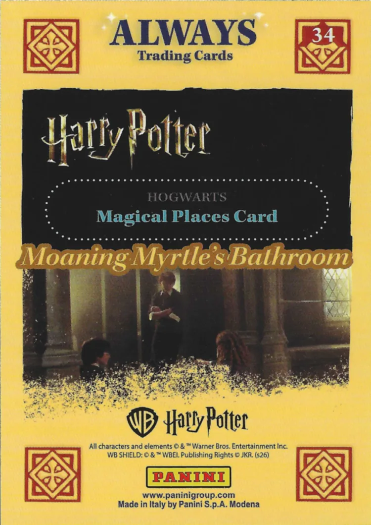 Moaning Myrtle’s Bathroom, back