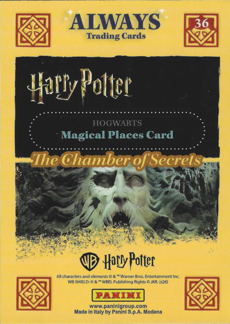The Chamber of Secrets, back