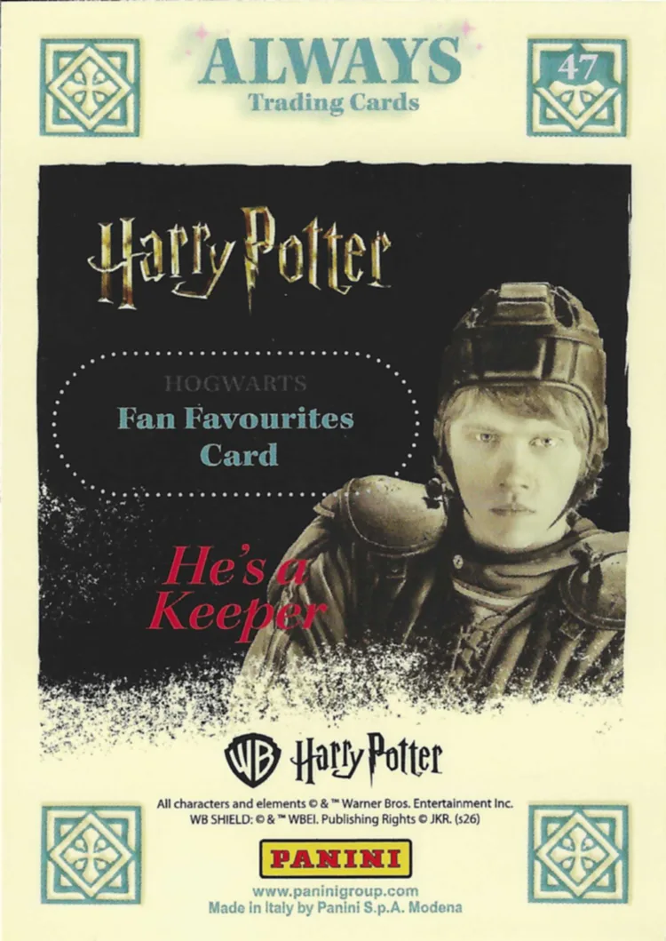 He’s a Keeper, back