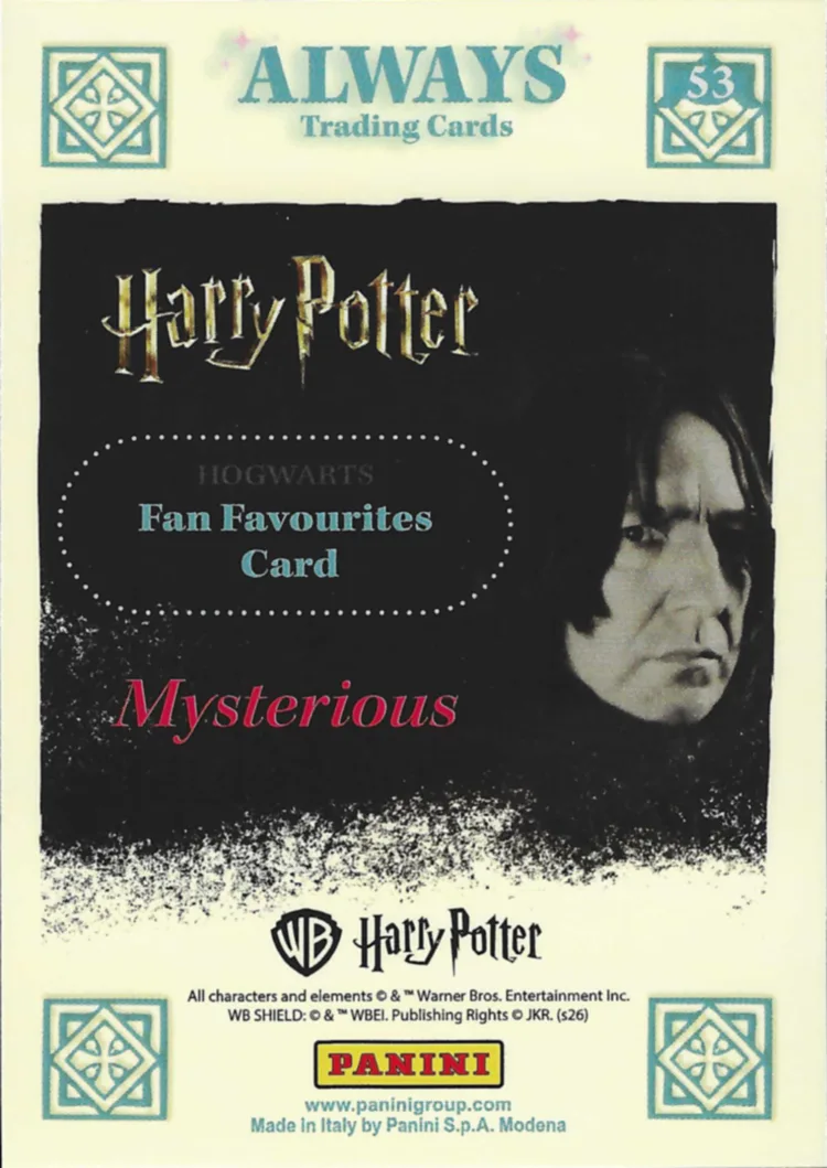 Mysterious, back