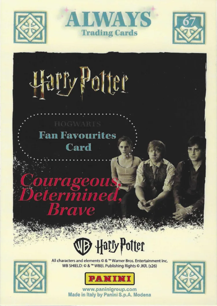 Courageous, Determined, Brave, back