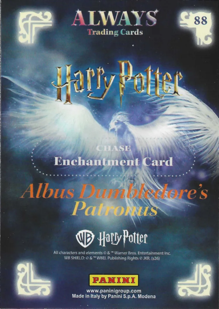 Albus Dumbledore’s Patronus, back