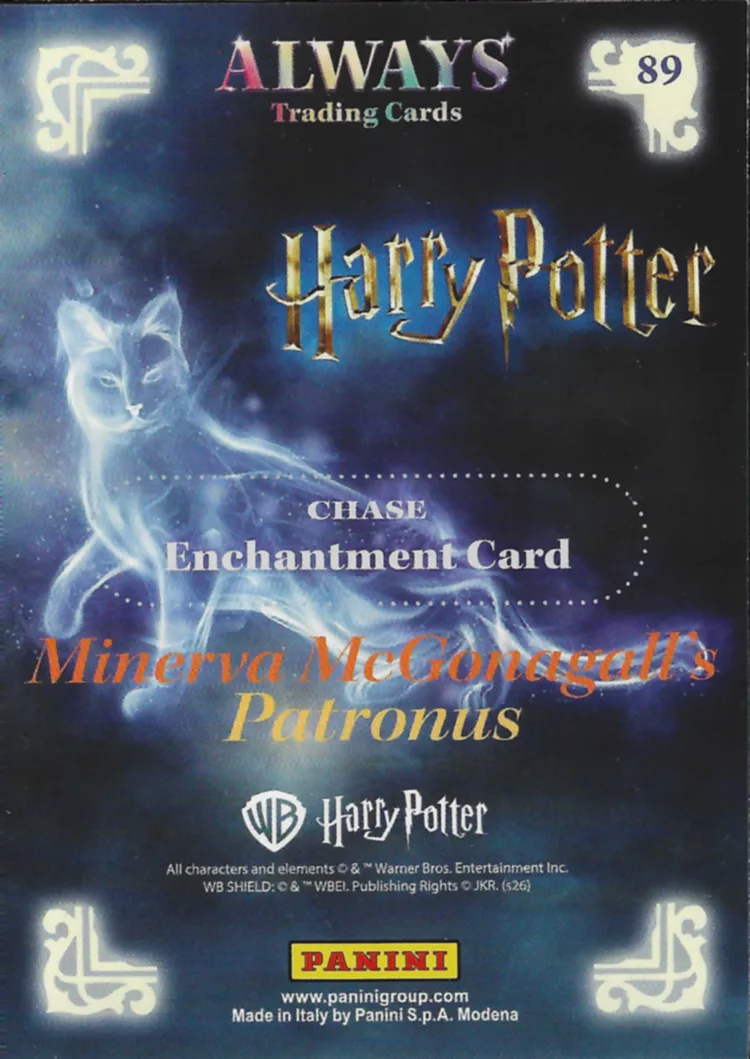 Minerva McGonagall’s Patronus, back