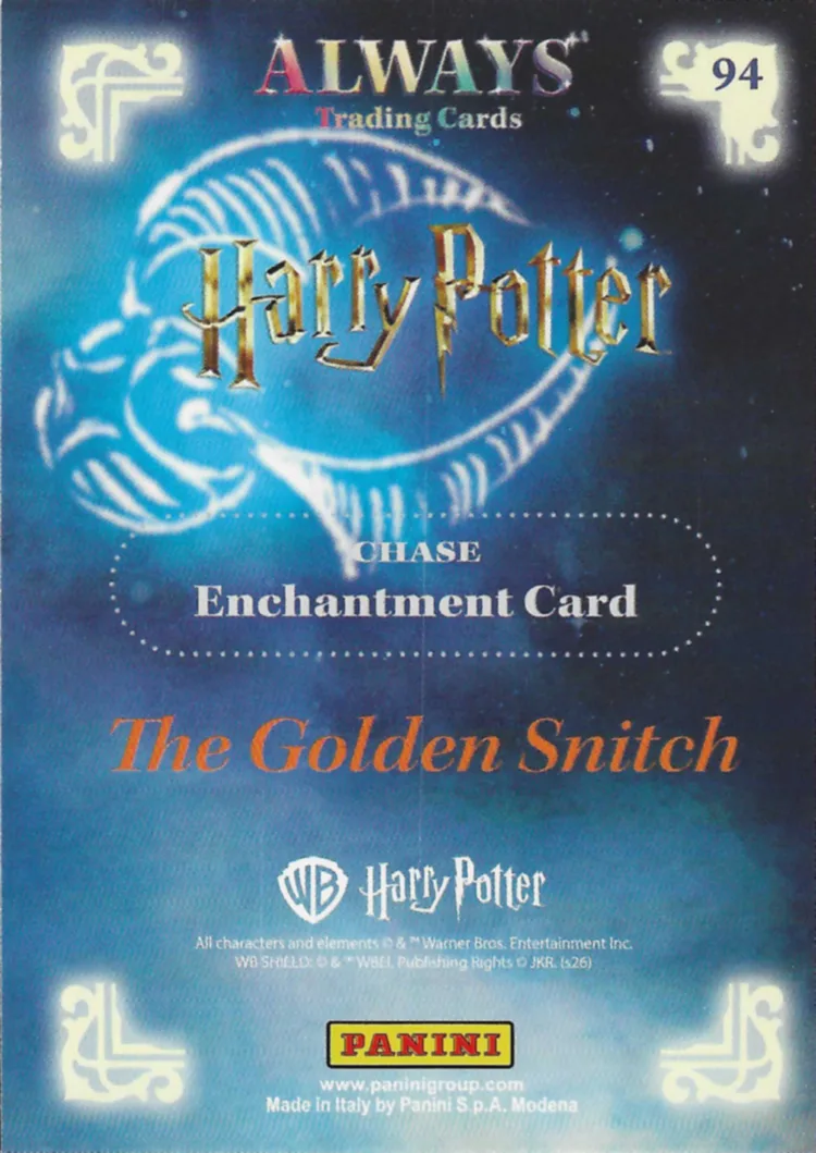 The Golden Snitch, back