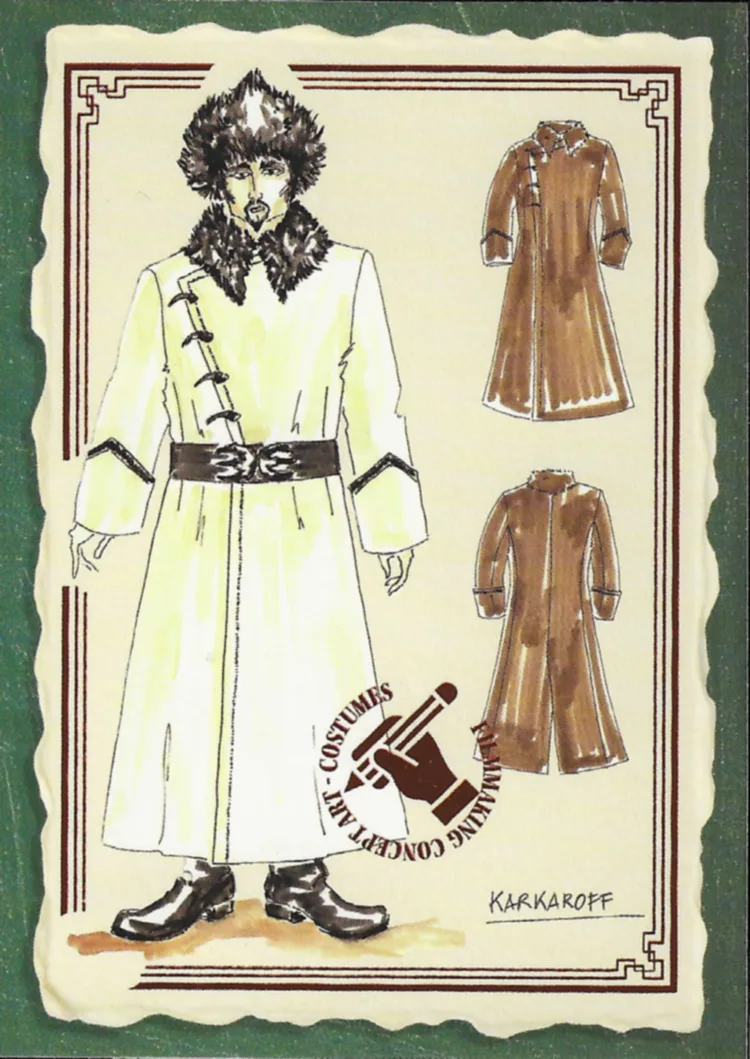 Igor Karkaroff, Durmstrang’s Headmaster, arriving at Hogwarts, front