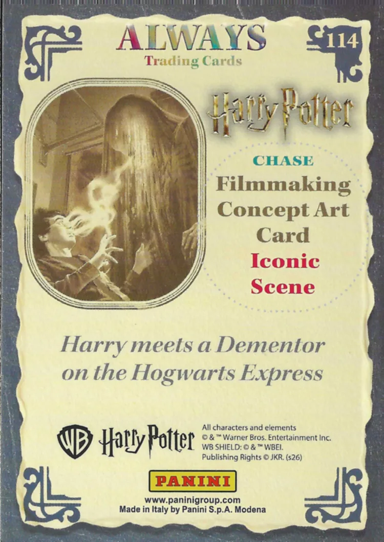 Harry meets a Dementor on the Hogwarts Express, back