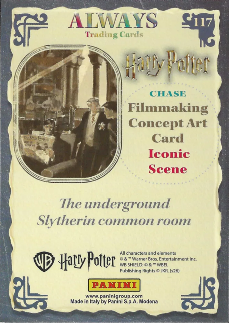 The underground Slytherin common room, back