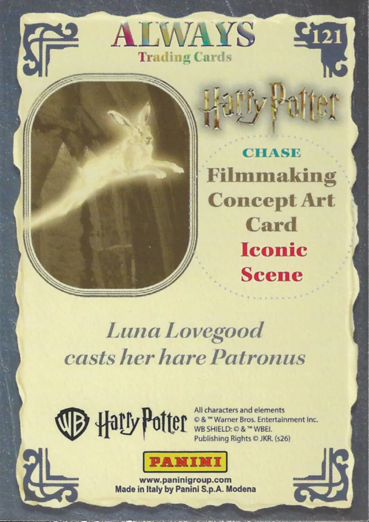 Luna Lovegood casts her hare Patronus, back