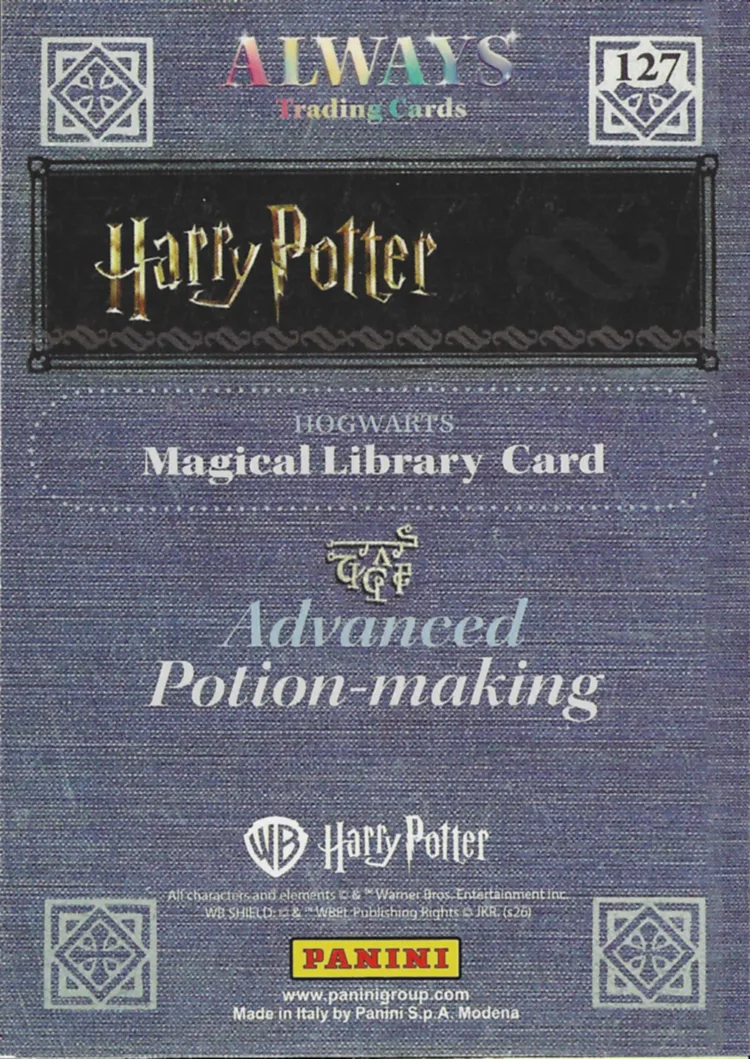 Advanced Potion-making, back