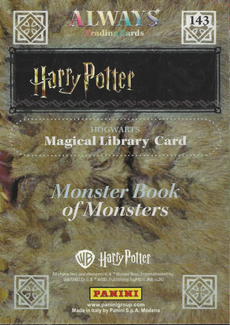 Monster Book of Monsters, back