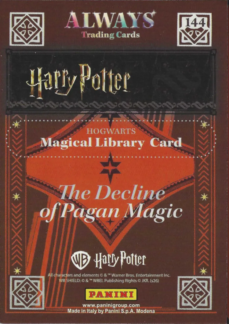The Decline of Pagan Magic, back