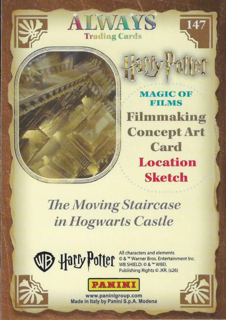 The Moving Staircase in Hogwarts Castle, back