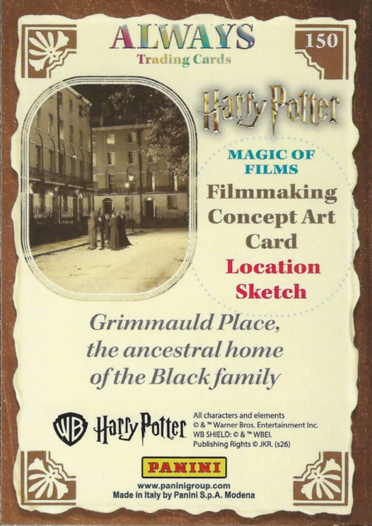 Grimmauld Place, the ancestral home of the Black family, back