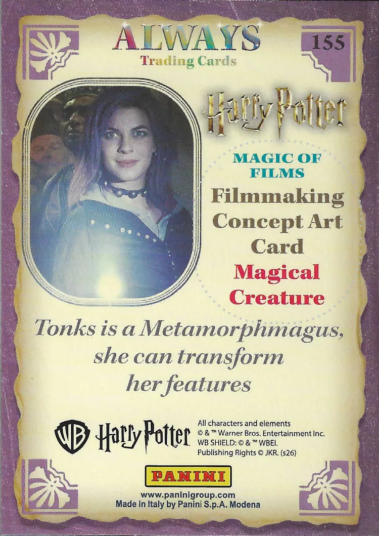 Tonks is a Metamorphmagus, she can transform her features, back