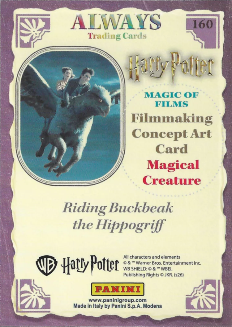 Riding Buckbeak the Hippogriff, back