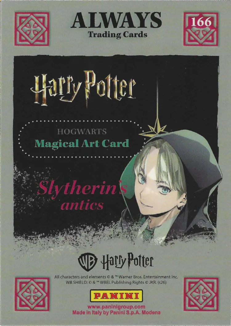 Slytherin’s antics, back