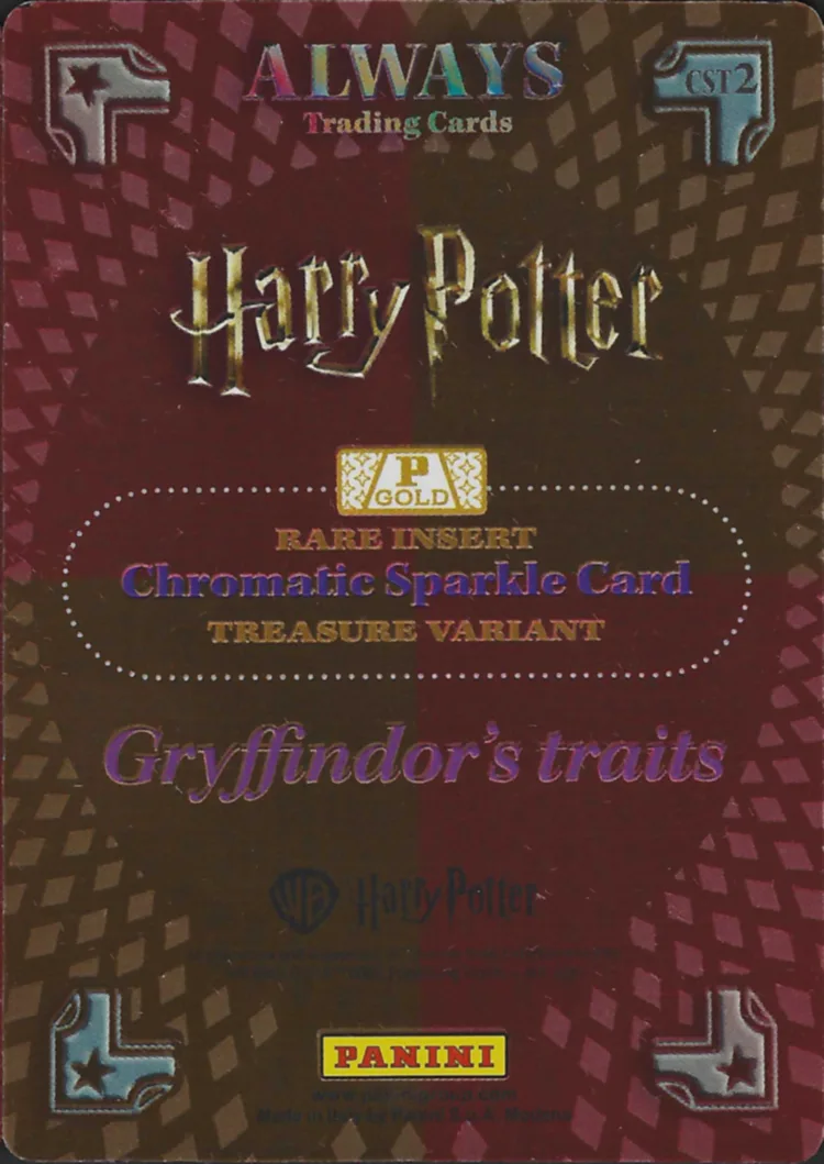 Gryffindor’s traits, back