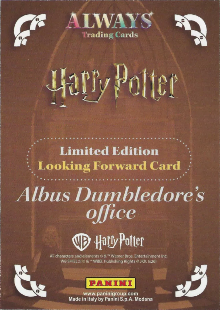 Albus Dumbledore’s Office, back