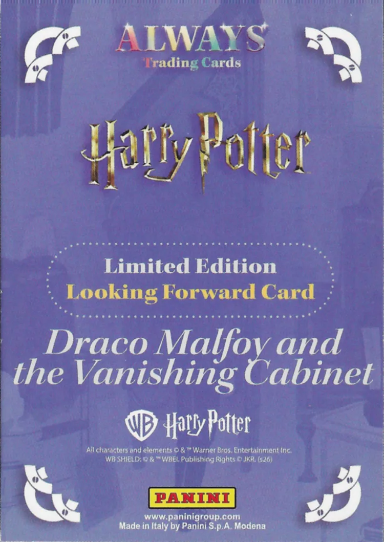 Draco Malfoy and the Vanishing Cabinet, back
