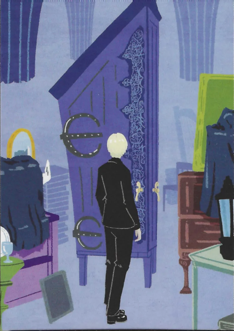 Draco Malfoy and the Vanishing Cabinet, front