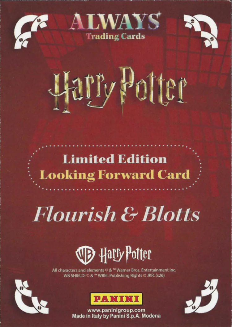 Flourish & Blotts, back