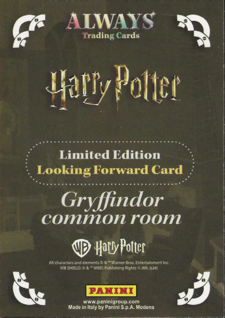 Gryffindor Common Room, back