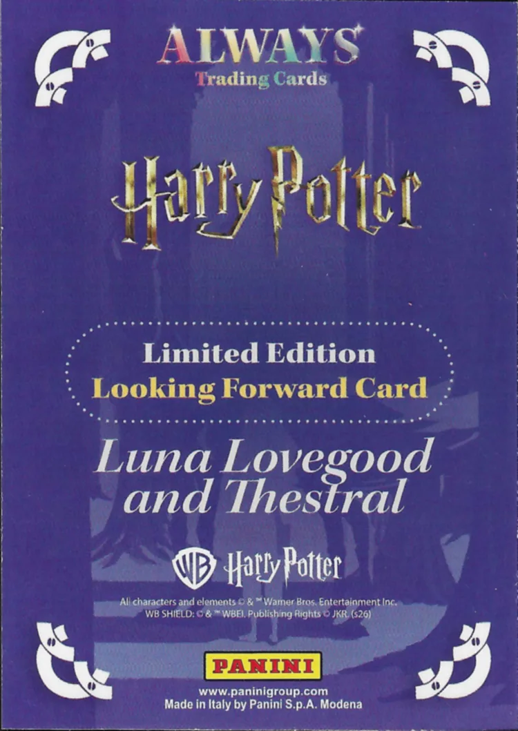 Luna Lovegood and Thestral, back
