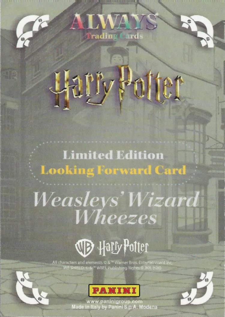 Weasleys’ Wizard Wheezes, back